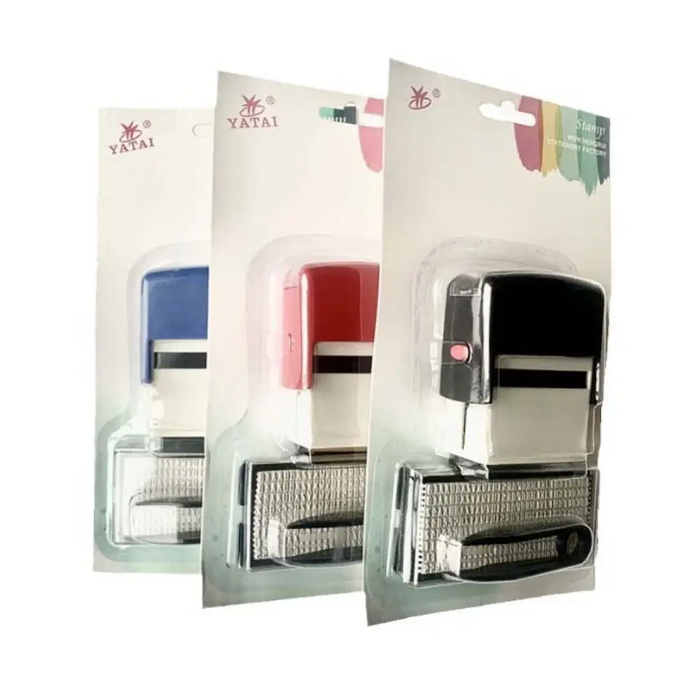 Business Address DIY Stamp Kit Name Letter Alphabet Number Custom Personalized Stamp With Tweezers Self Inking Rubber Stamp