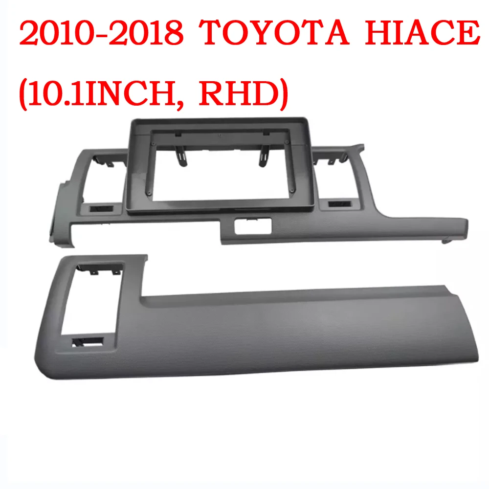 RSNAVI 10.1 Inch Car Radio Fascias Frame For Toyota Hiace 2010-2018 Panel Dashboard Installation Trim canbus Power Cable Stereo