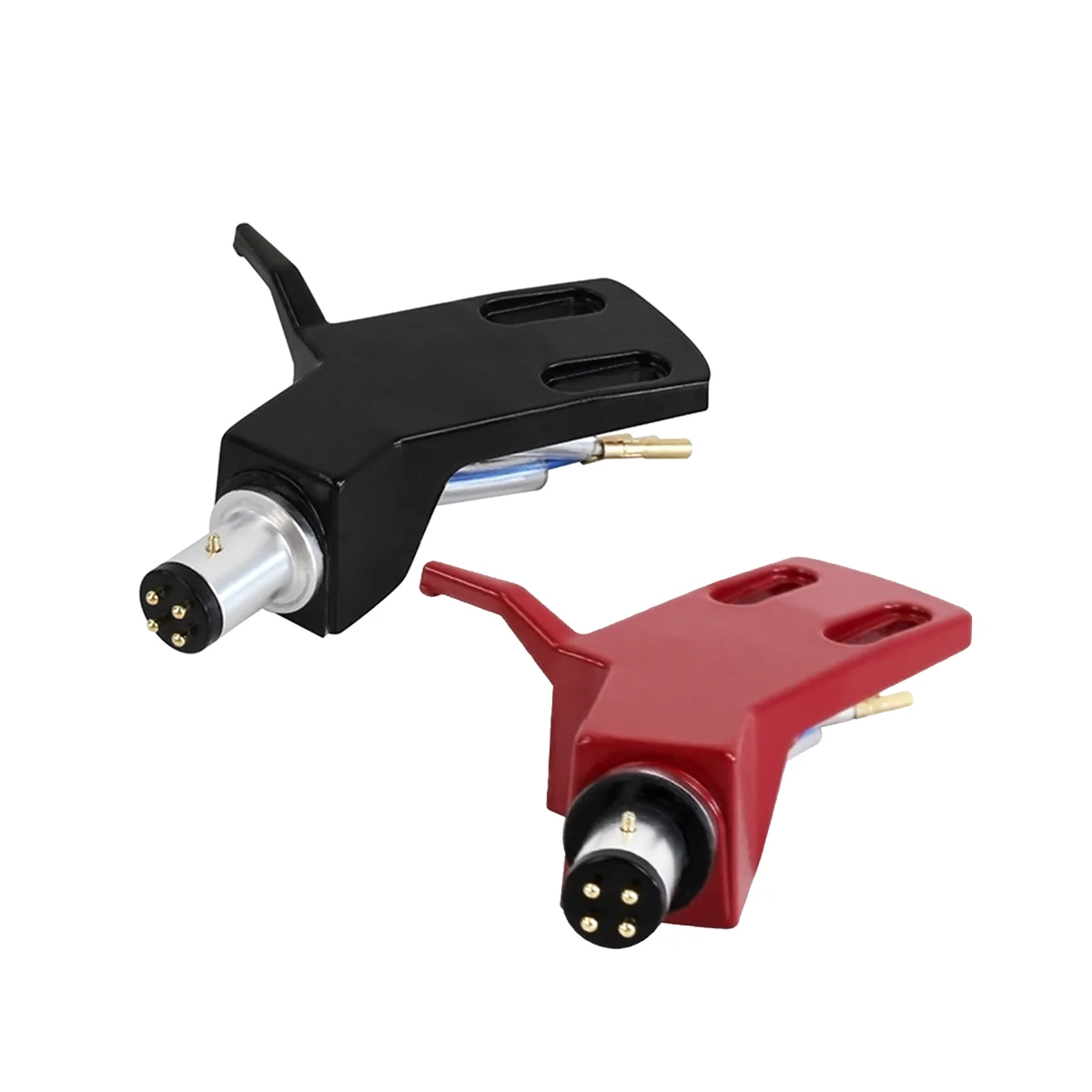 턴테이블 헤드쉘 알루미늄 합금 헤드쉘 레코드 턴테이블 바늘 교체 포노 스타일러스 카트리지 랙, 블랙