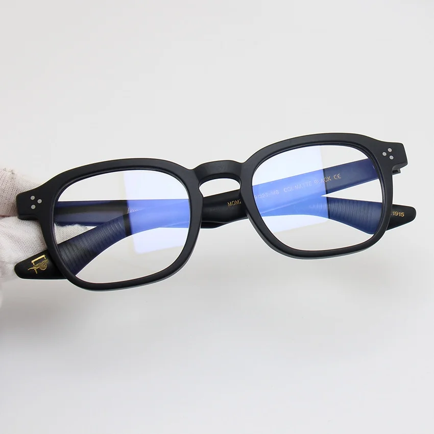 49 مللي متر حجم كبير Belight البصرية نيويورك تصميم نظارات بمادة الخلات موضة إطار مشهد الرجال النساء وصفة طبية النظارات MOMZA