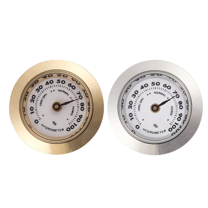 28mm Mini Cigar Box Hygrometer Humidometer Cigar Humidor Humidometer Cigar Case Box Tube Moisture Meter Humidometer Hygrometer view 3