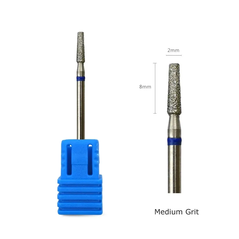 Column Diamond Burr Nail Drill Bits Rotary Russian Cuticle Bit Electric Manicure Drill Nails Accessories Tool