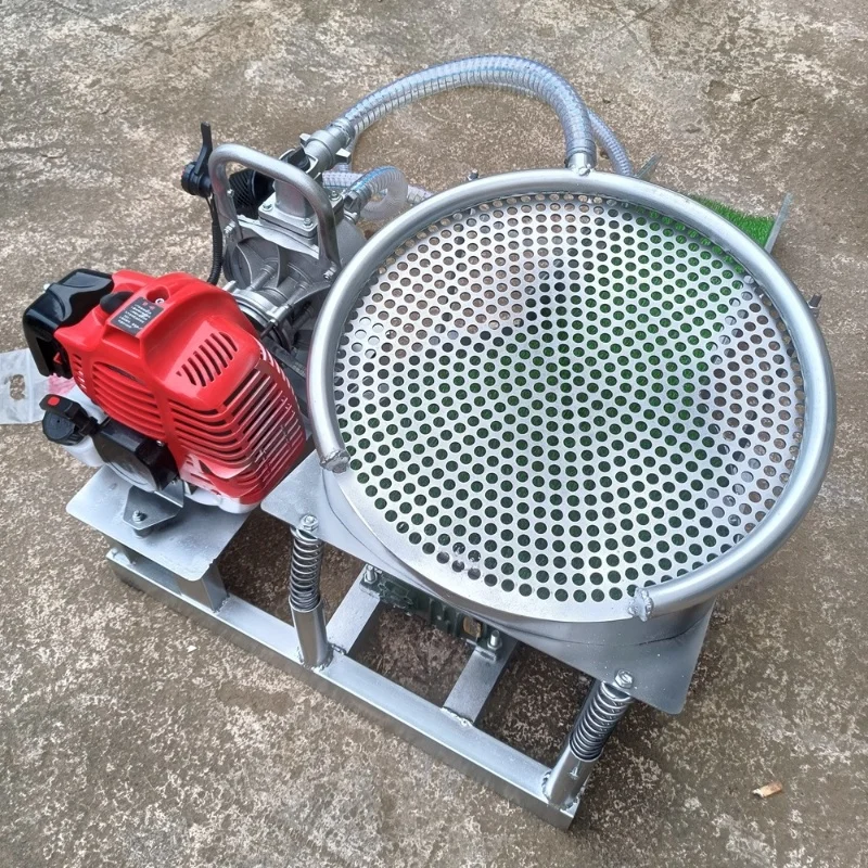 Portable Gold Panning Vibrating Sluice Box Equipment  Engine Gold Separator River Sand Washing Gravity Mining Machine