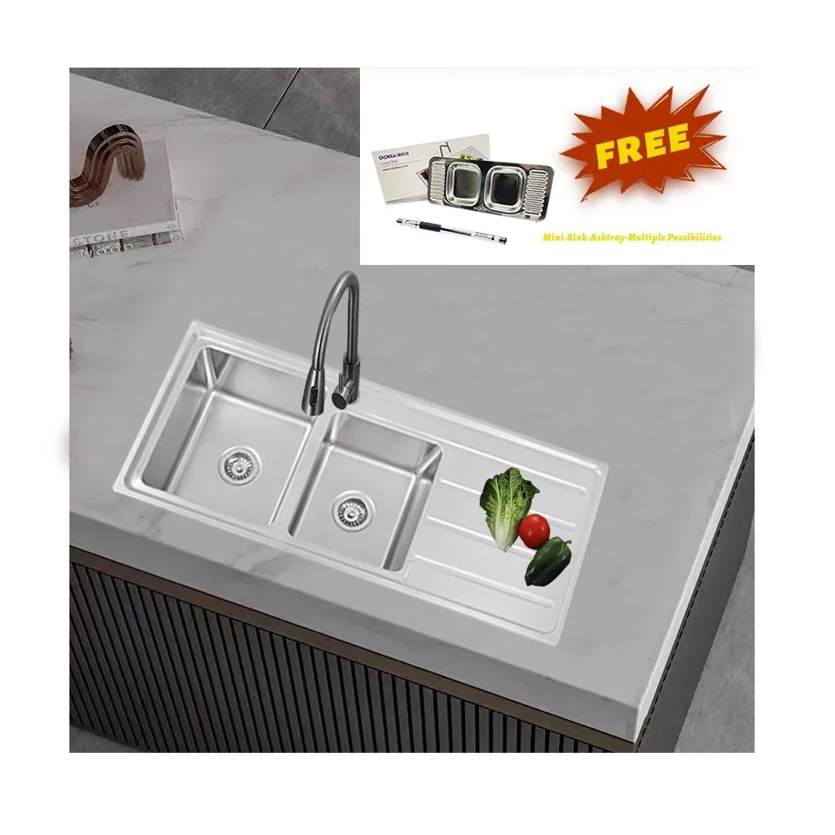 Rv Kitchen Sink With Waterfall Drinking Water Stainless Steel Corner Sink Kitchen Steel Dou