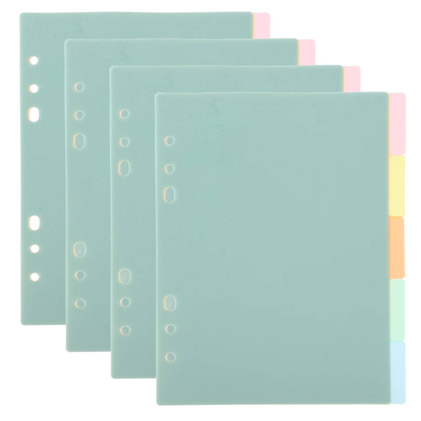 20 Pcs Dividing Line Partition Board The Notebook Loose Leaf Plastic Binder Dividers Practical Pages