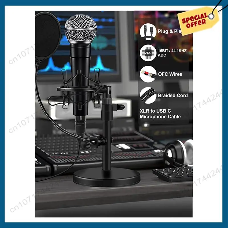 -A15I XLR To USB C USB C To XLR For Phone To Microphone XLR To USB Cable For Tablet, Laptop And Other Type C Device(6FT)