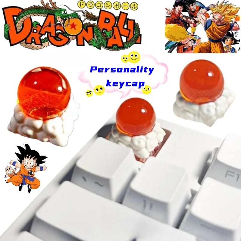 

Dragon Ball Bulma Majin Buu creative cartoon keycap transparent three-dimensional cross mechanical keyboard universal decoration