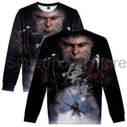 Black Myth Wukong 2024 Hot Game Merch Crewneck Long Sleeve Streetwear Women Men Sweatshirts 3D Clothes