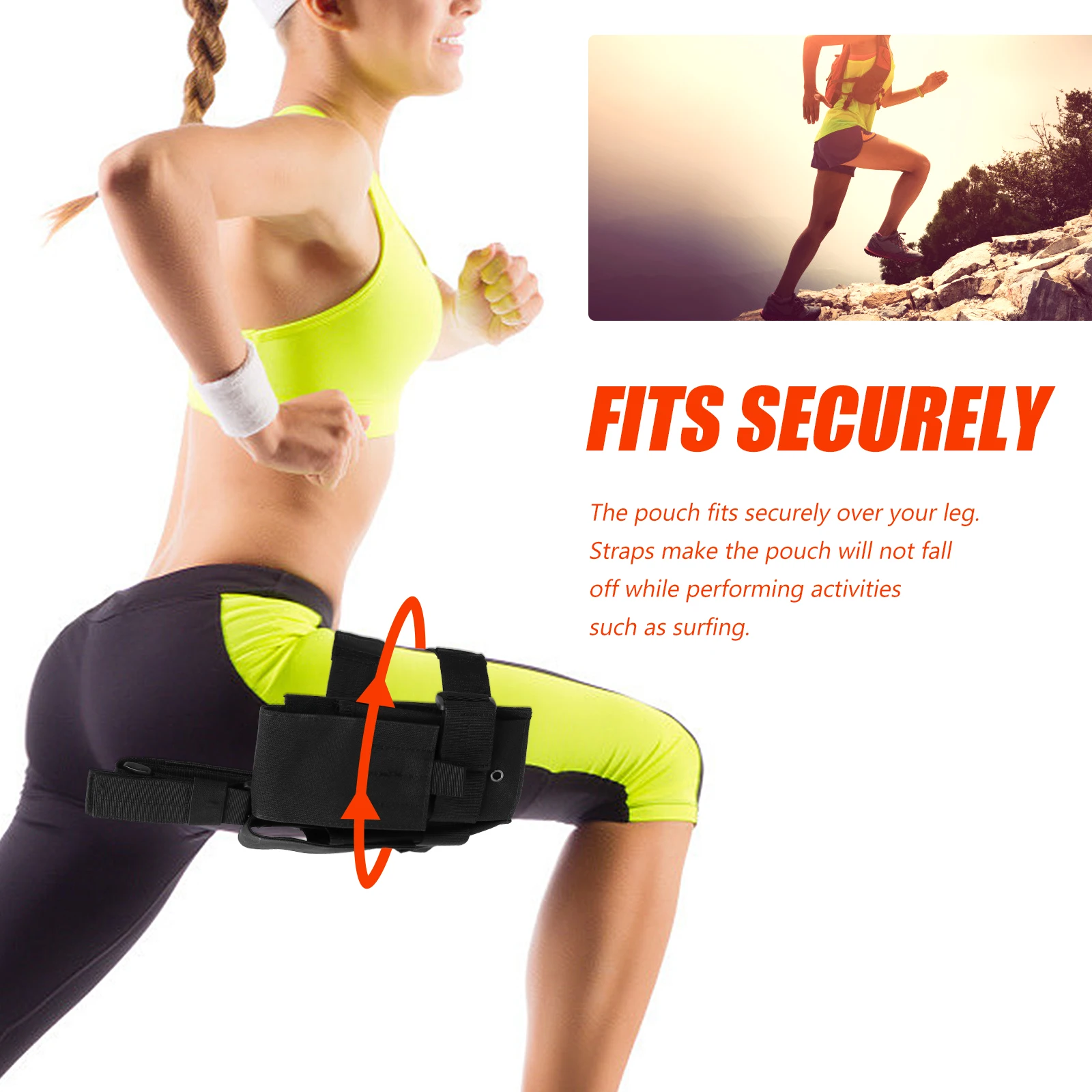 

1pc Tactical Leg Bag Thigh Pouch Oxford Fabric Durable Outdoor Sport Cycling Hiking Camping Adventure Phone Coin Storage