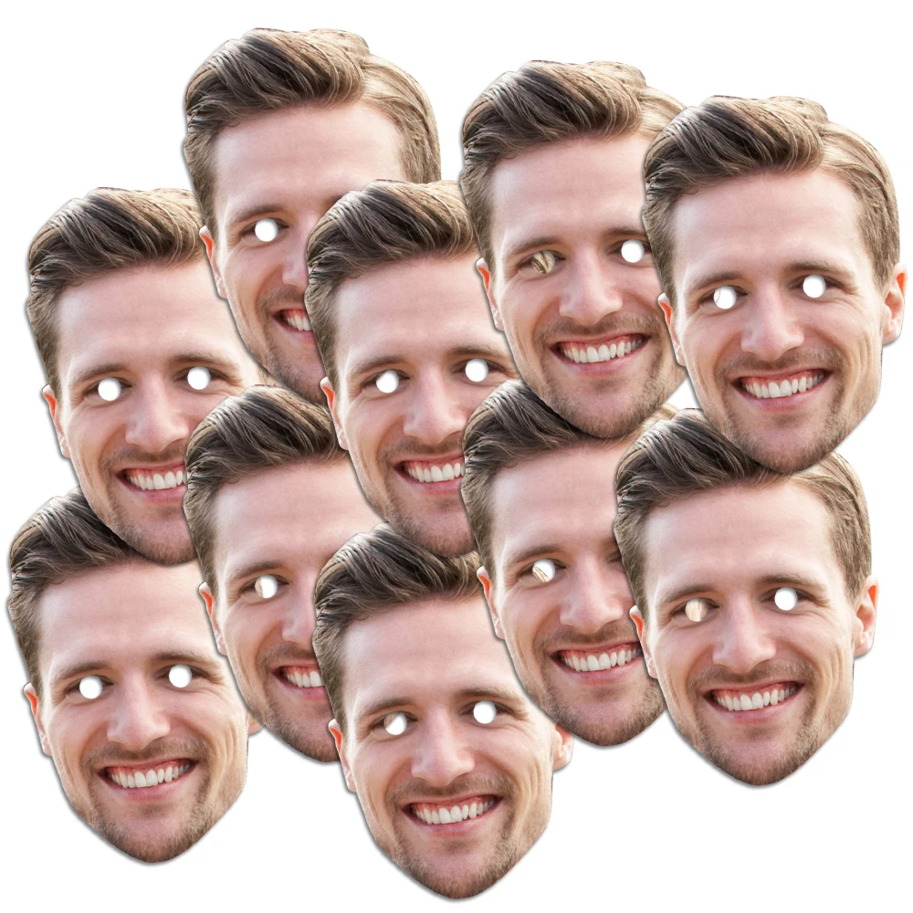4/8pcs Personalized Custom Photo Face Masks Funny Carnival Bachelorette Party Decoration wedding birthday Celebrations Favors