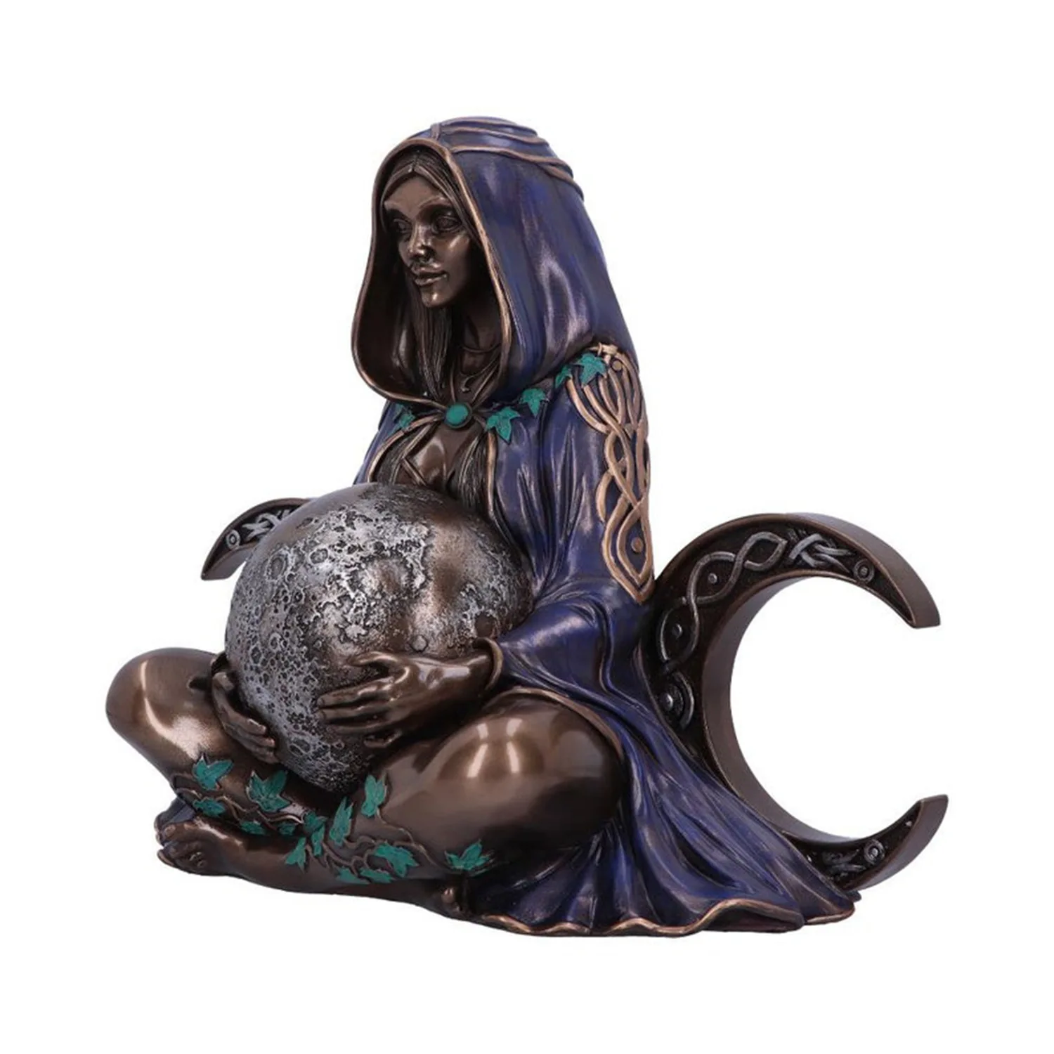 Mother Earth Goddess Statue Gaia Statue Halloween Millennial Gaia Figurine Handmade Resin Sculpture Ornament for Home Decor Mot