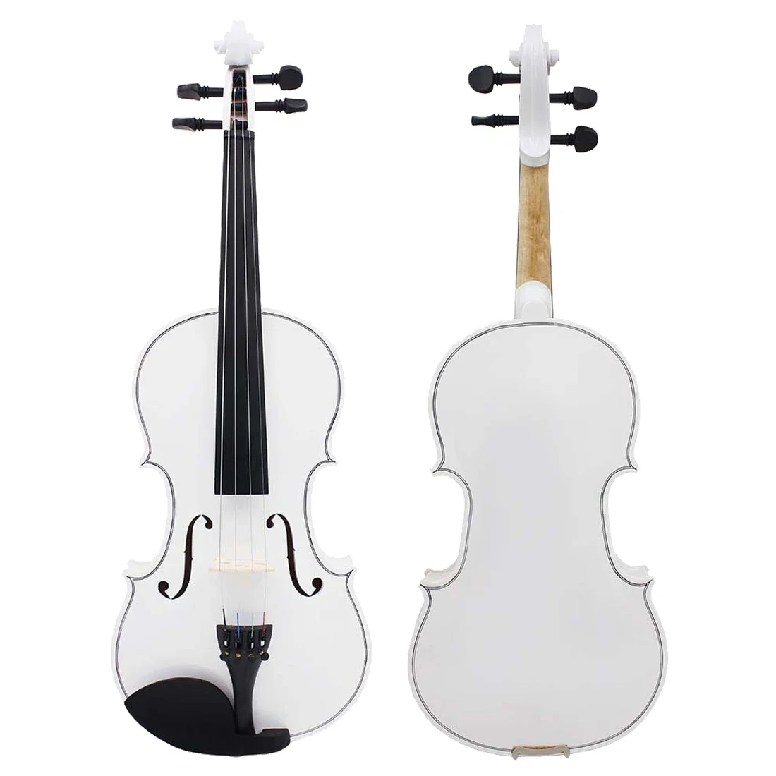 IRIN V-10 4/4 Violin White Solid Wood Violin Set with Cloth Case Bow Professional Stringed Instrument Violin for Practice