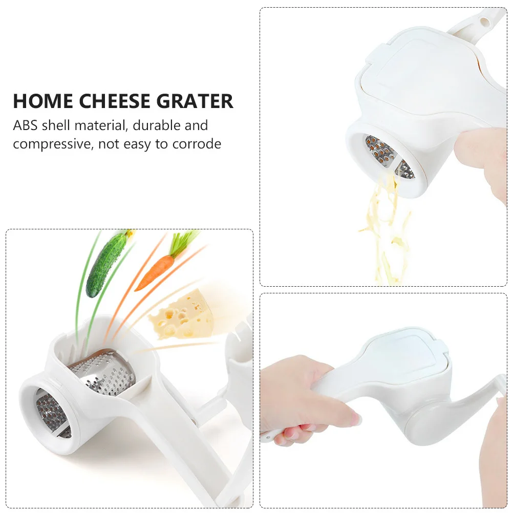 

1Pcs Rotary Cheese Grater Manual Stainless Steel Shaver Kitchen Food Grade Slicer Home Kitchen Rotary Cheese Shaver