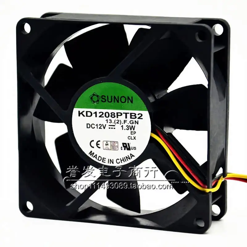 NIEUWE ORIGINELE KD1208PTB2 12 V 1.3 W 8025 80x80x25mm KOELVENTILATOR RADIATOR