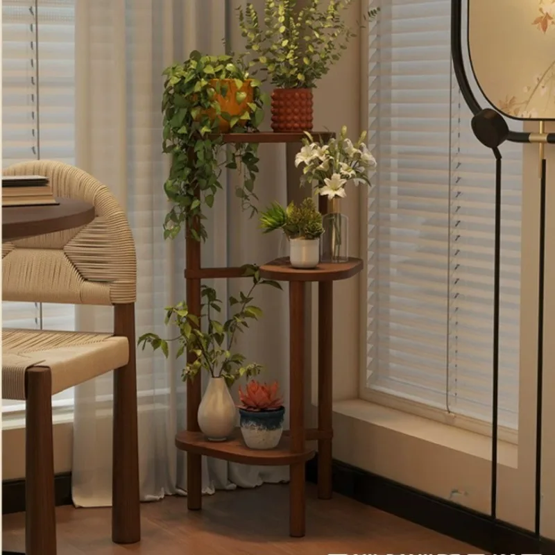 Estante para Plantas con Múltiples Flores, Soporte Grande para Plantas de Interior, Color Blanco, Estilo Kawaii, Accesorios de Decoración para el Hogar
