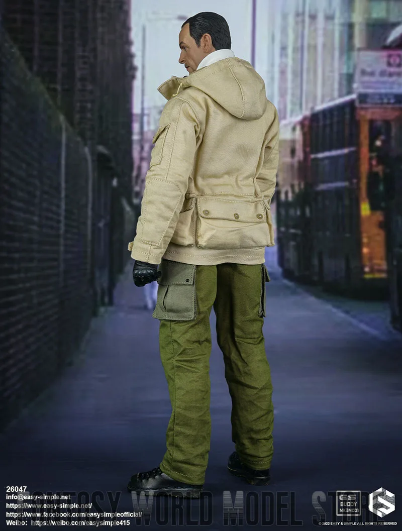 Modèle de figurine d'action Easy & Simple ES 26047, soldat masculin, opération urbaine, sniper, saut l'allemand, version trempée, ensemble complet, 12 en effet, échelle 1/6