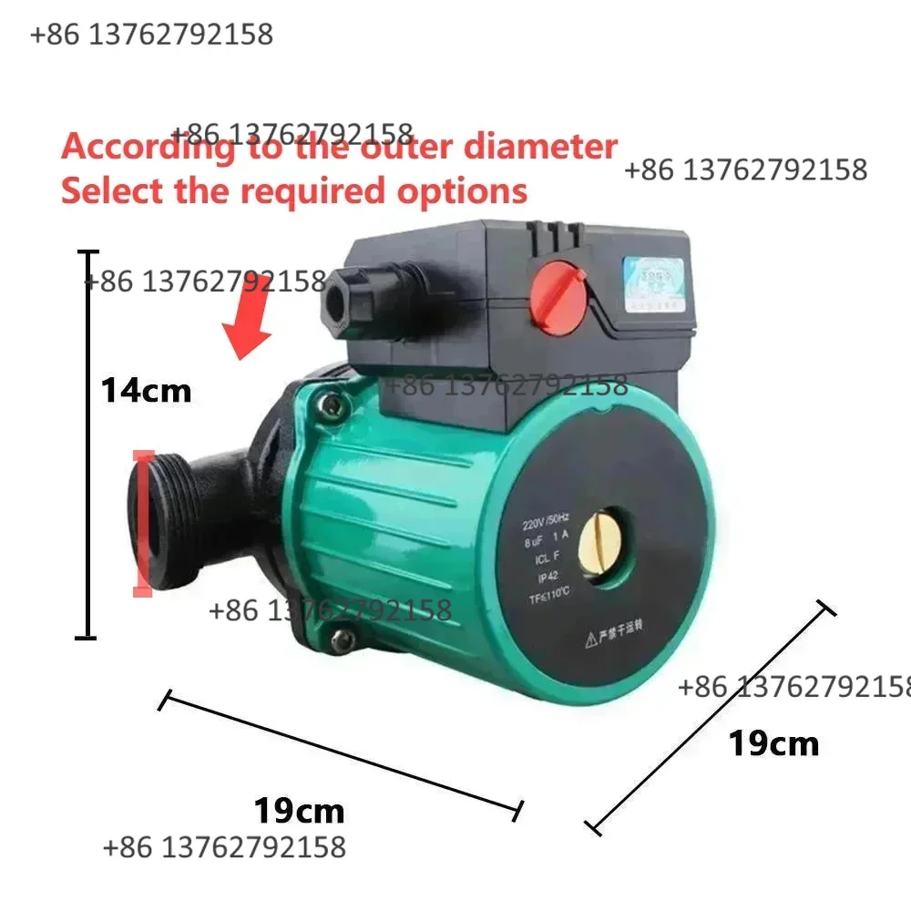 220V 320W Silent Circulating Pump Household Hot Water  Pump For Underfloor Heating Shower Geothermal Pipeline