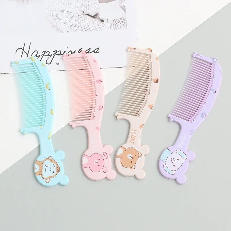 Cute Cartoon Animal Portable Kids Hairdressing Comb Anti-static Combs Hair Cmb for Girls Kids Hair Comb Baby Hair Comb