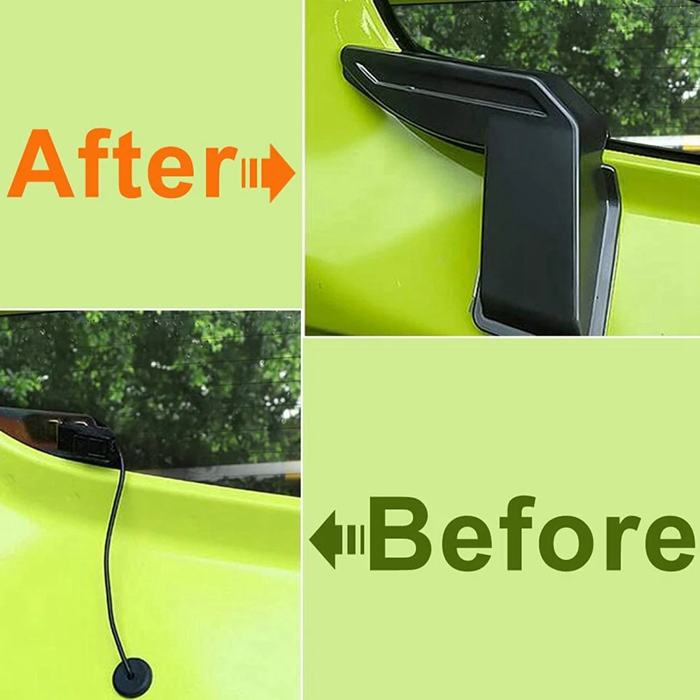 คาร์บอนรถด้านหลังกระจกลวดความร้อนสําหรับ Suzuki Jimny Sierra JB64 JB74 2019 2020 Demister ฝาครอบ