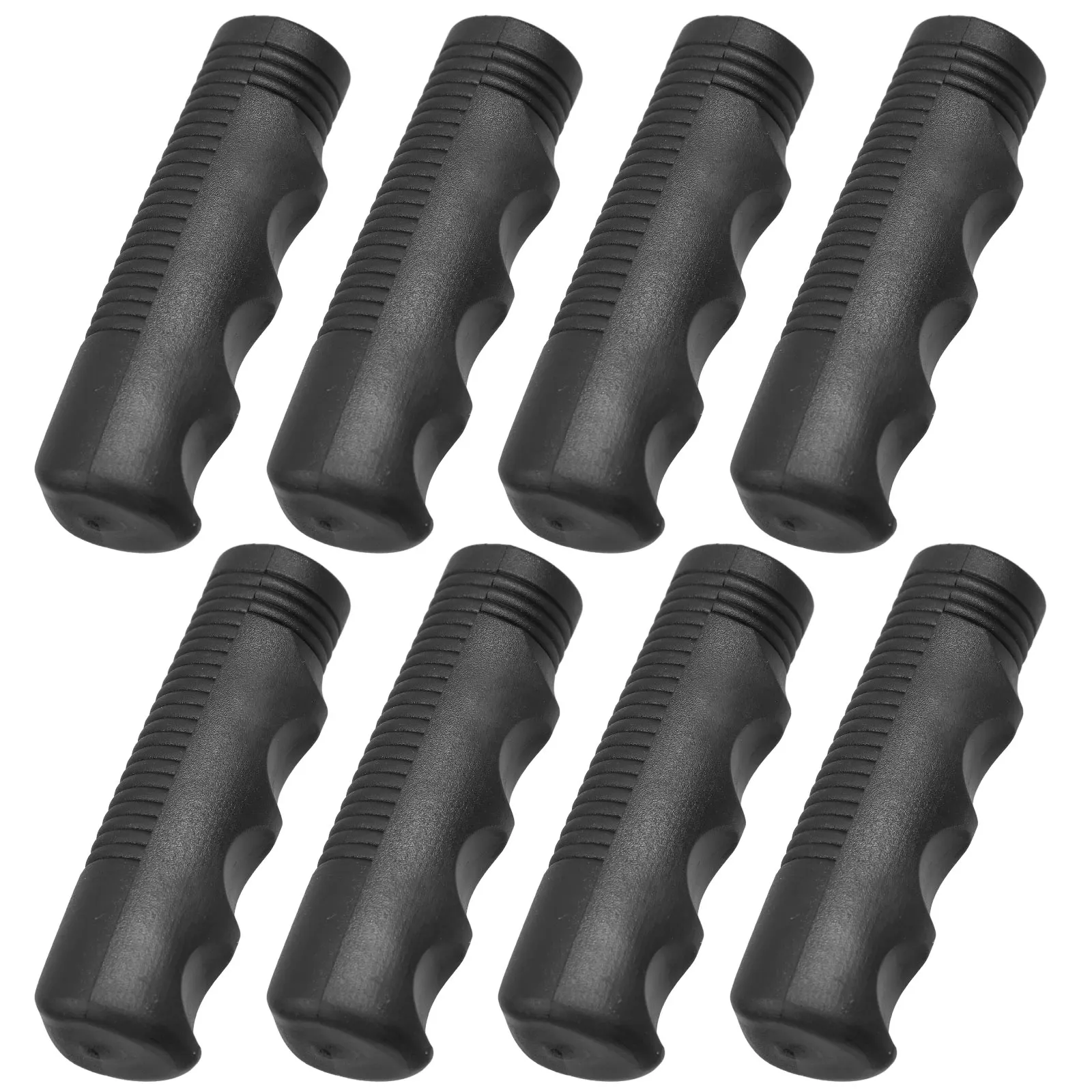 

4 Pairs 22MM Anti-slip Handle Black Grips Durable PVC Nonslip Design Wheelchair Cart Replacement Fits Devices Outdoor