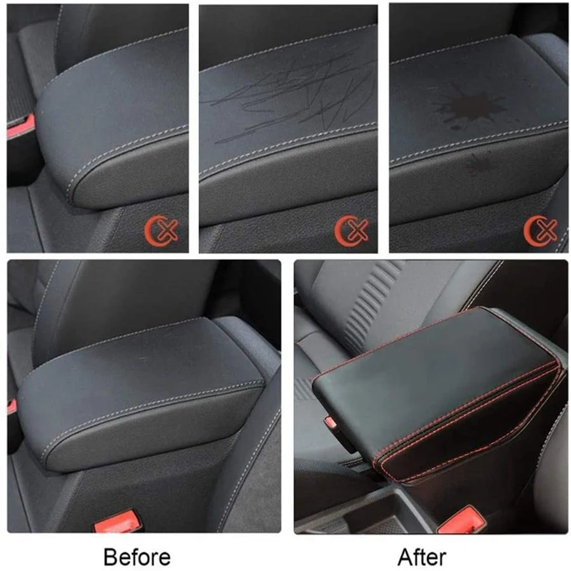 Car Armrest Box Cover Car Central Control Armrest Storage Box Pad For MK6/Ibiza Typ 6F/Arona SUV