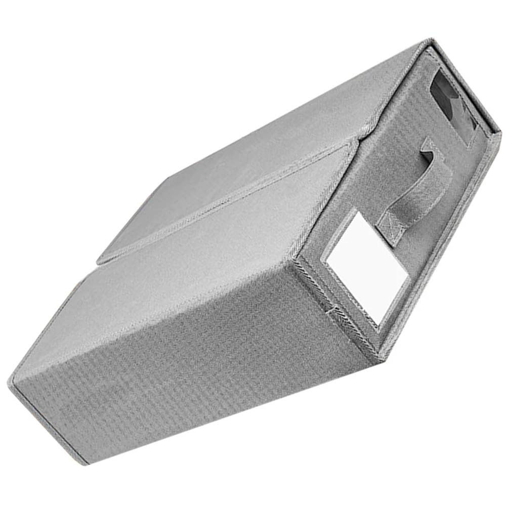 

Foldable Bed Sheet ganizer Blanket Storage Box Grey High Capacity Clear Window Easy Find Items Saving Space Under Bed Container