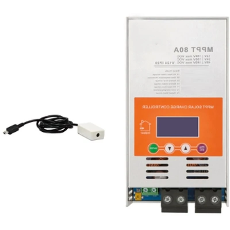 X12A-V124 80A MPPT Solar Charge Controller With Wifi Function, 12V/24V/48V Auto, For Lithium, Lifepo4, AGM Batteries