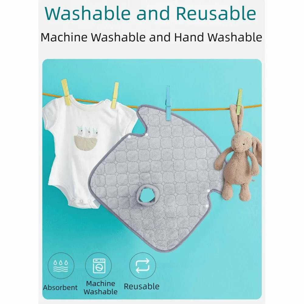 Water-absorbing Baby Carseat Mat Anti-dirty Waterproof Stroller Seat Cushion Skin-friendly Non-slip Baby Seat Pad High Chair