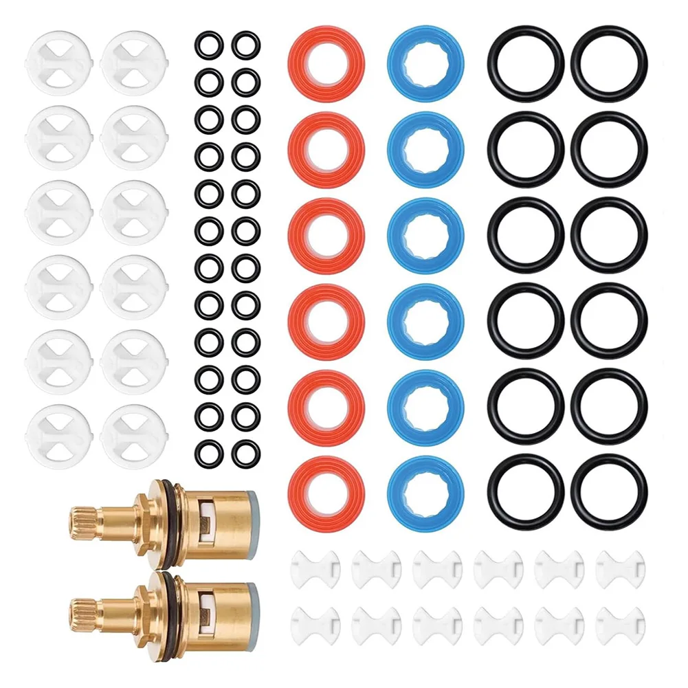 Mixer Valve Repair Brass Tap Cartridge Assorted Tap Washers Kit Tap Cartridge Precision Manufacturing High-quality Gaskets