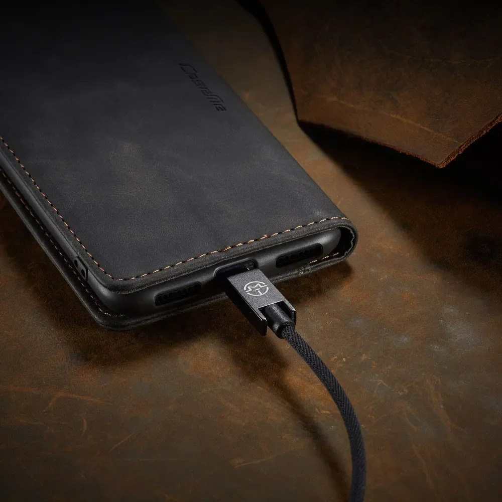 Leather Case For Google Pixel6A With Leather Business Card Holder Shockproof Wallet Holder Flip Stand Phone Cover