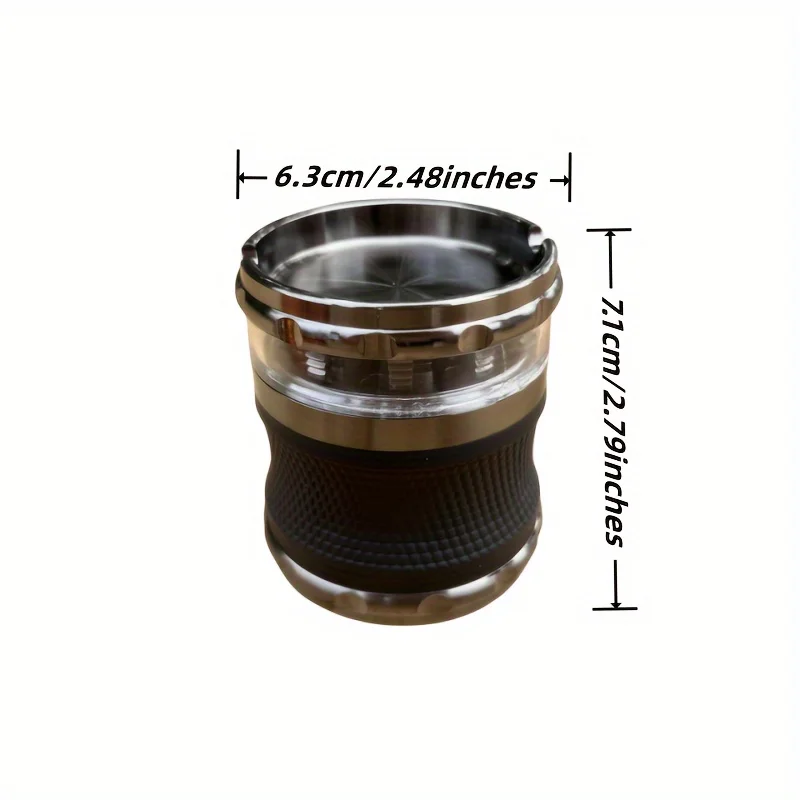 1Pc 4Layers Dia 63mm Multifunctional Smoking Grinder With Ashtray ,Metal Tobacco Mill, Herb Grinders