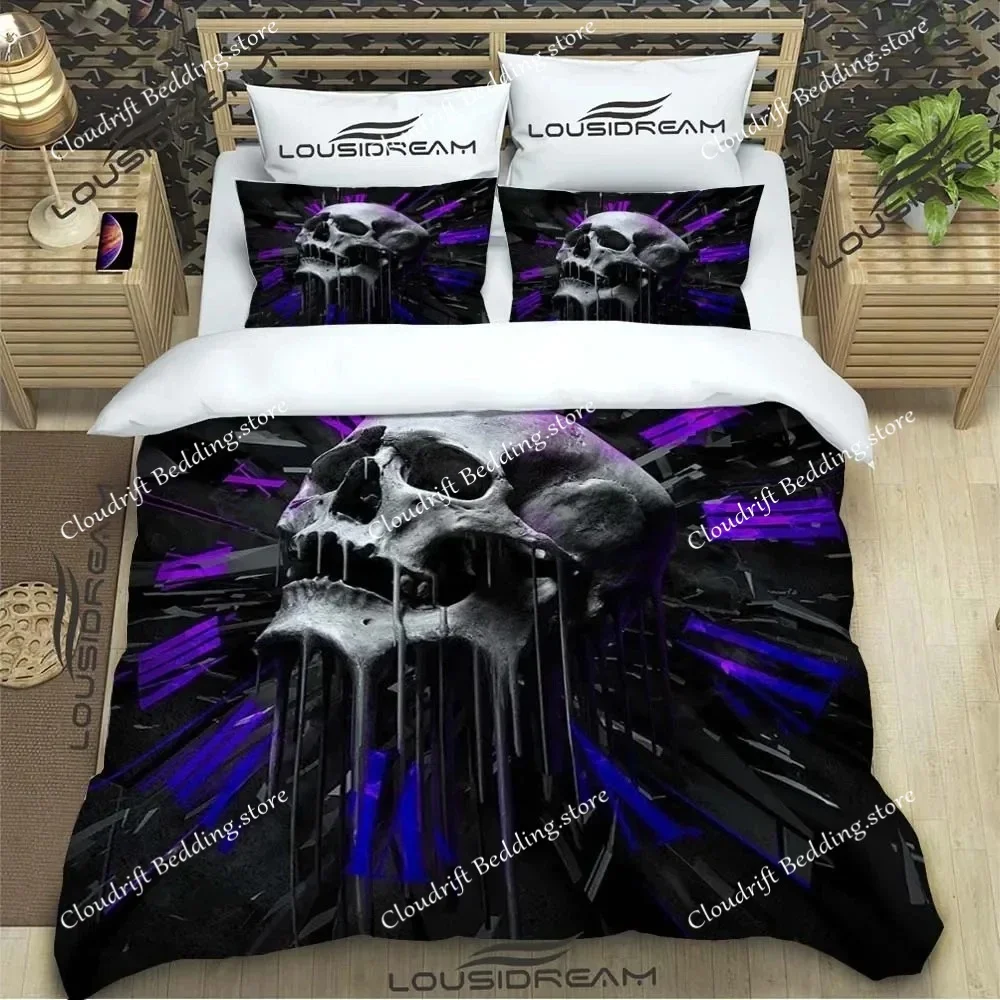 

3D Print Skeleton Bedding Set Duvet Cover Bed Set Quilt Cover Pillowcase Comforter king Queen Size Boys Adult