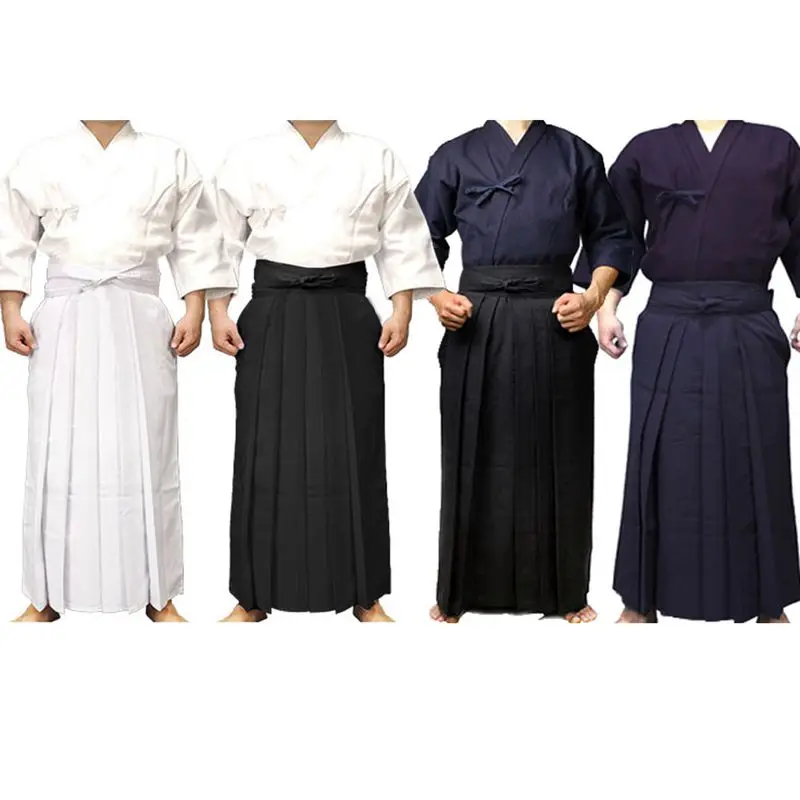 Kendo Kimono HAKAMA Spadaccino Gonna Pantaloni Kendo orm Arti marziali tradizionali giapponesi Fitn Abbigliamento sportivo Kungfu Brother