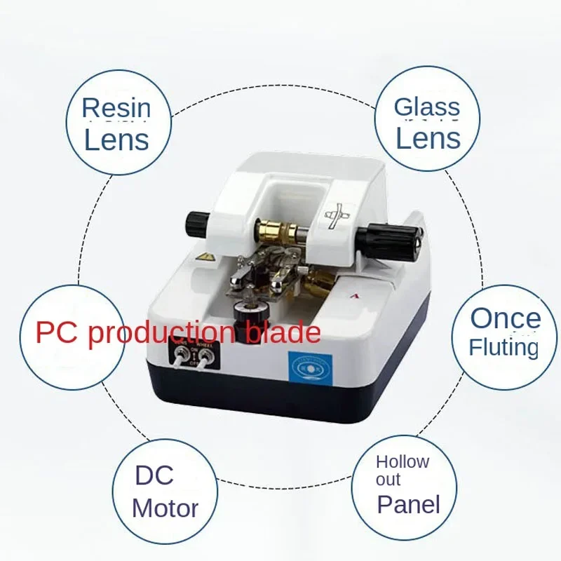 Upgrade Glasses Processing Equipment LY1800A Resin Half-frame Lens Slotting Machine Drawing Machine Stainless Steel Panel
