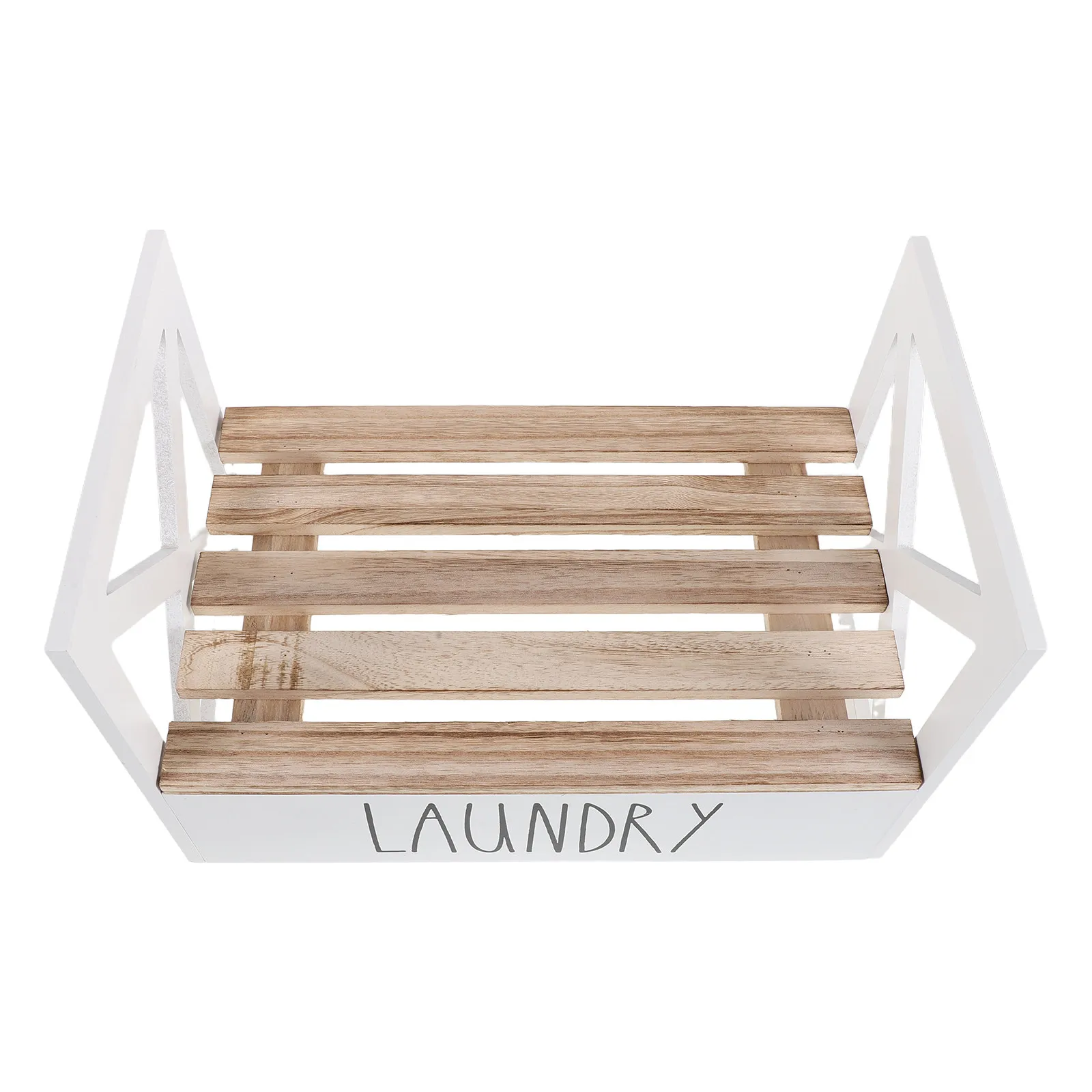 Wooden Laundry Detergent Holder Rack 15.4x9.5 Inch Liquid Soap Dispenser Stand Storage Shelf Organizer for Laundry Room