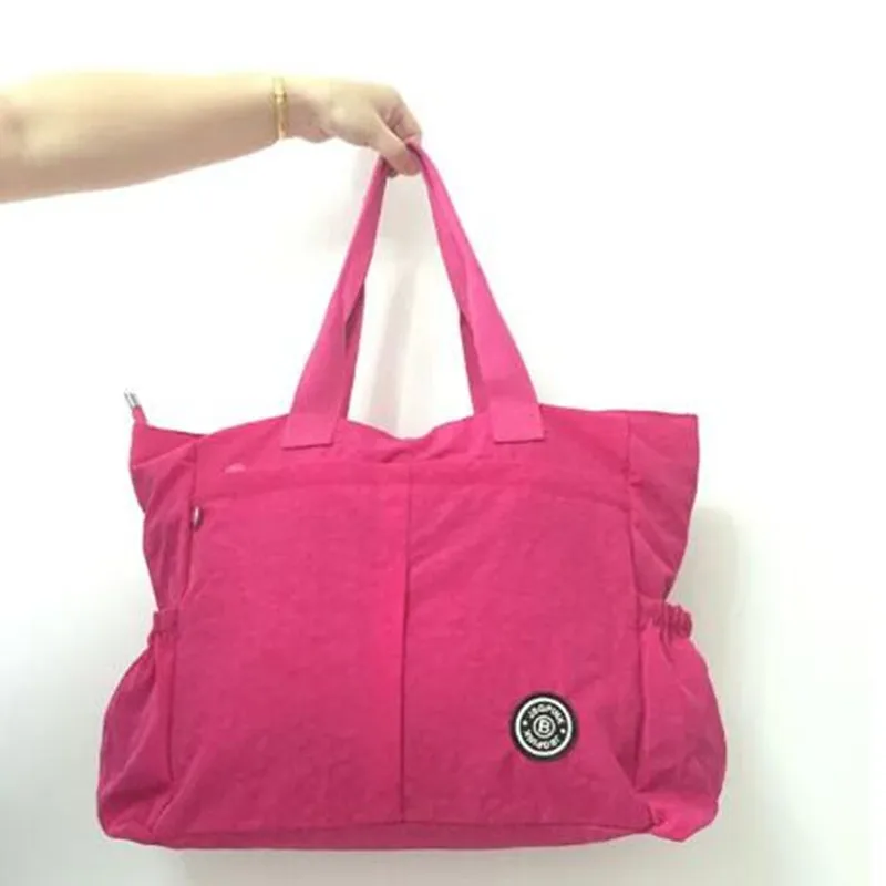 Pink Mommy bag Women Messenger Handbag Waterproof Nylon Shoulder Casual Tote Style Ladies Bag Super Big Bag