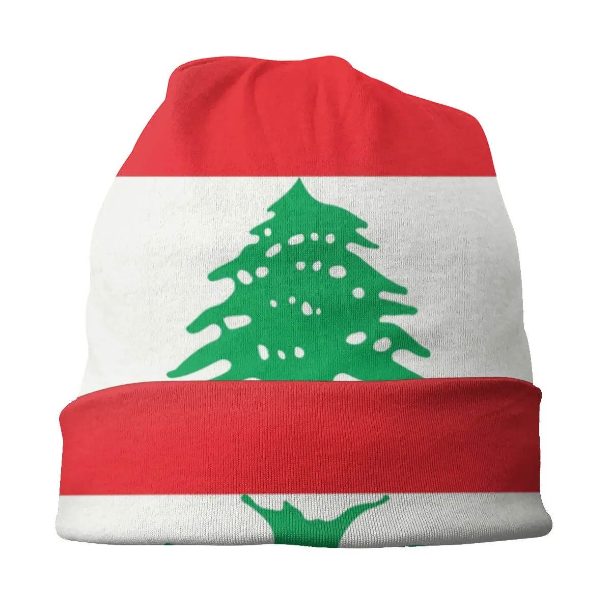 Custom Lebanon Lebanese Flag Beirut Beanie Bonnet Knitted Hat Men Women Fashion Unisex Warm Winter Skullies Beanies Cap