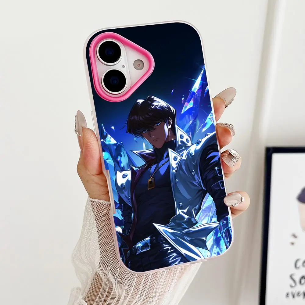 

Чехол для телефона Yugioh Seto Kaiba для iPhone 17 16 15 14 13 12 11 Air Pro Max Plus, двухслойный, цвета розового золота, с эффектом желе