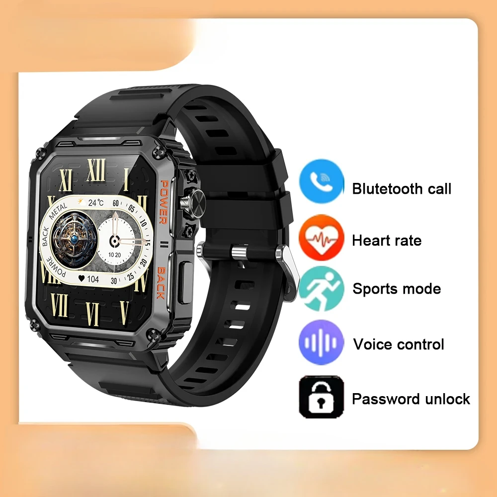 

2025 New Men Women Fitness GPS Bluetooth Call ECG Sports IP67 Waterproof Long Battery Life Smart Watch