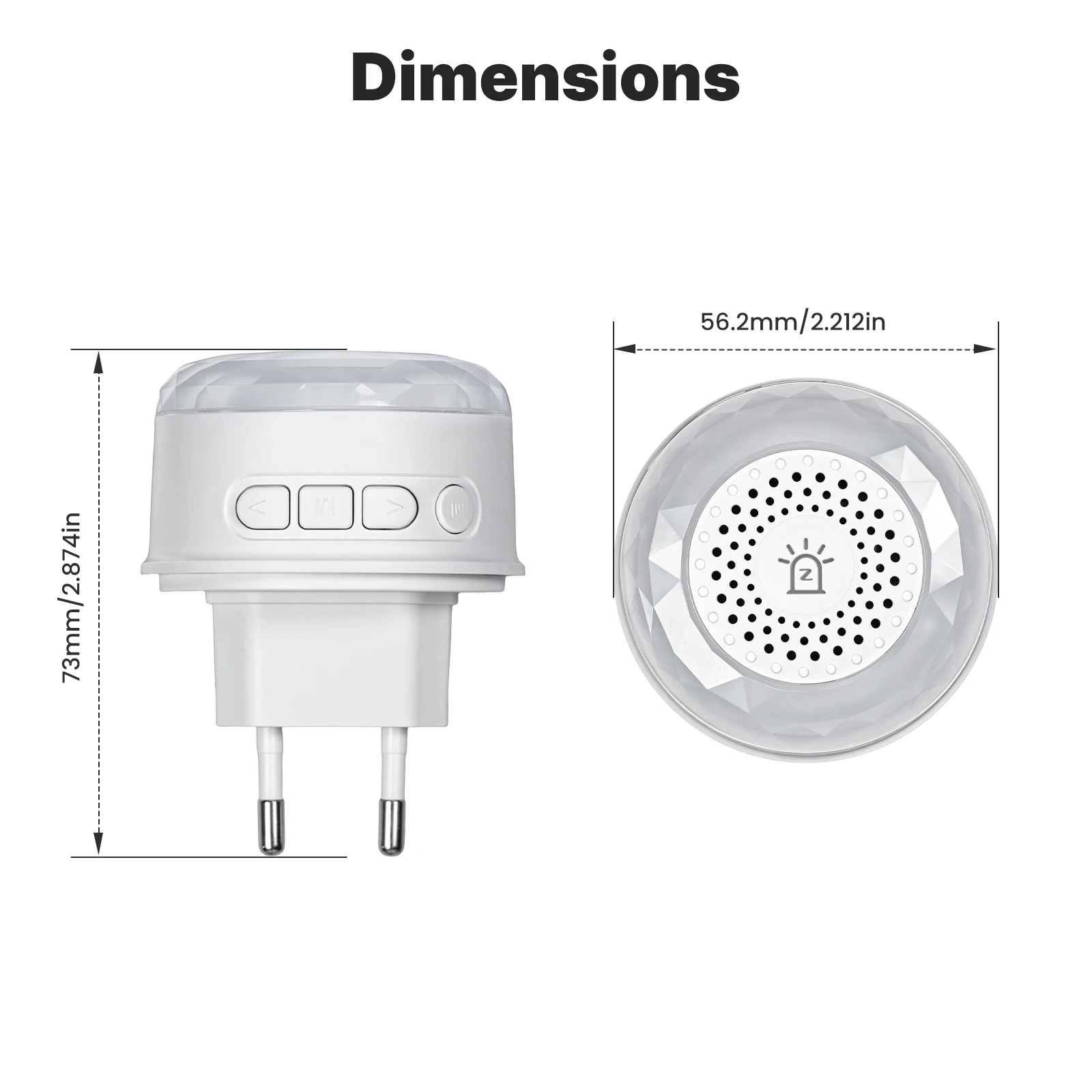 MOES Tuya Zigbee Plug-in Smart-Sirene Alarm RGB-Atemlicht Sprachwarnungen Hohe Lautstärke Kompatibel mit Alexa Google Home Sicherheit – Detail 11