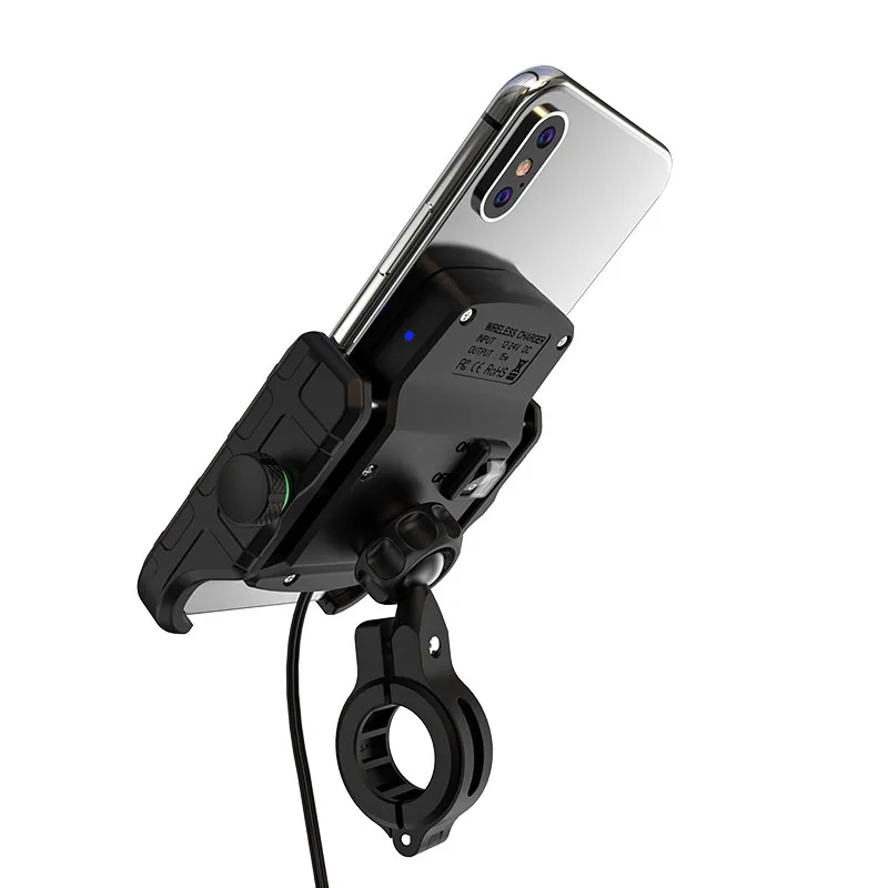 Kewig 2 In 1 Car Phone Holder Wireless Charger Motorcycle Bracket Phone Holder For Iphone ,Samsung Mobile Phone 15W Fast Chargin