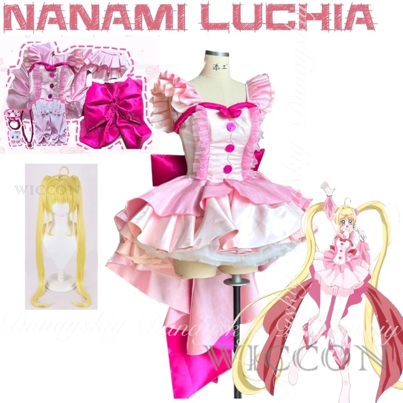 

Mermaid Melody Anime Nanami Luchia Cosplay With Lolita Dress The Pink Pearl Mermaid Princess Helloween Cosplay Costume Full Suit