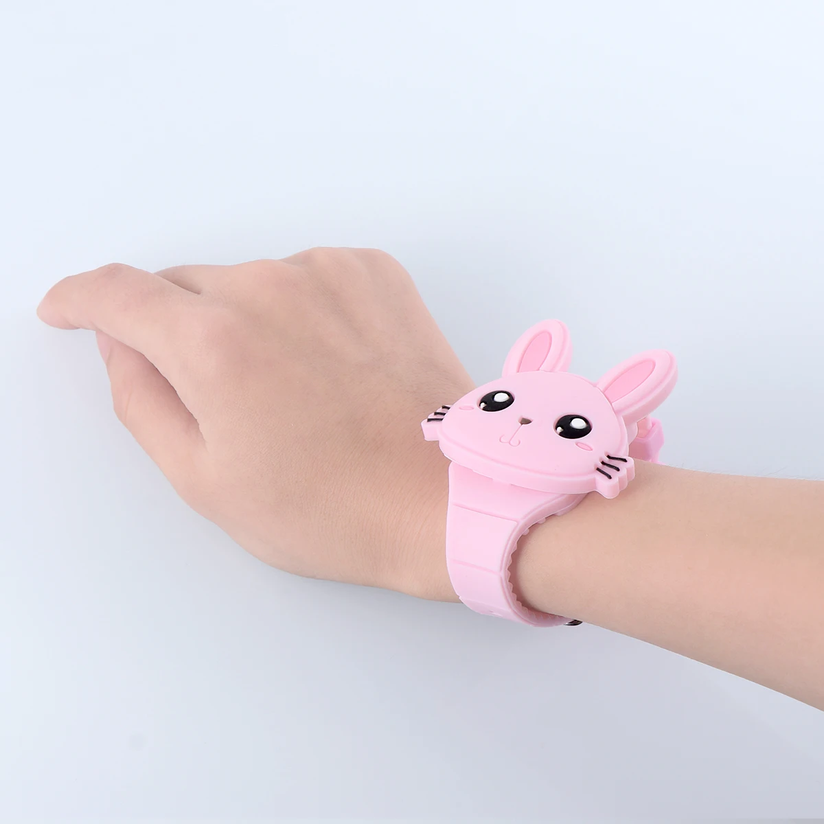 

Cute Kids Watch Toy Silicone Rabbit Shape Cartoon Wristb Electronic Birthday Party Favor Long Lasting Durable Smooth