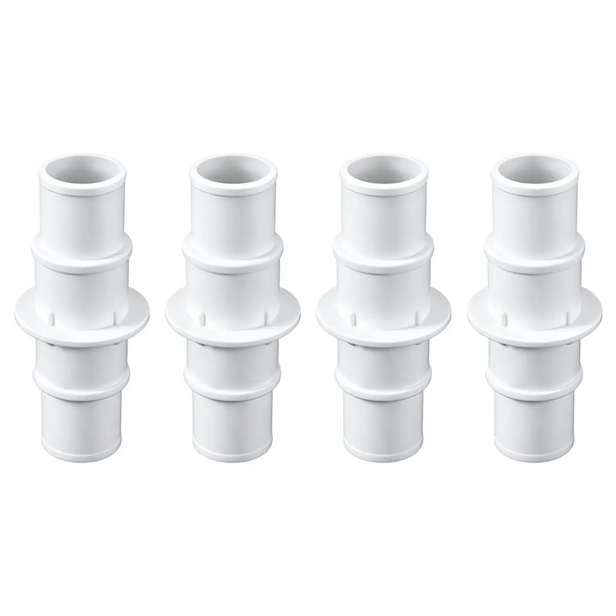 Pool Connector Hose Couplings are Available in 1-1/4 Inch and 1-1/2 Inch 4-Piece Sets with for Swimming Pool Vacuum
