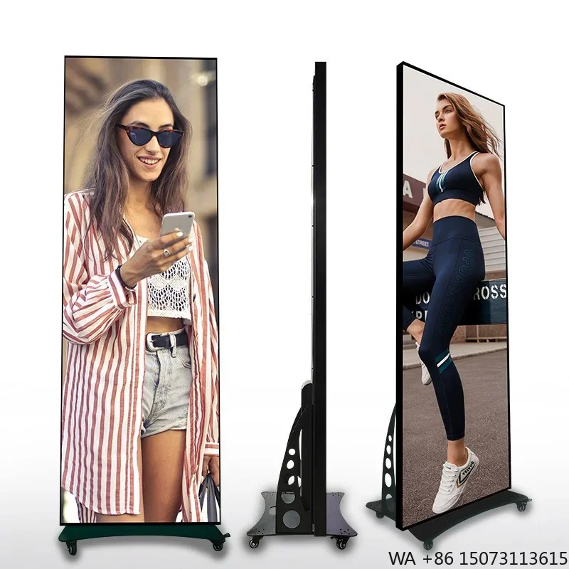 

LED Banner Panel Stand Digital Advertising Sign Player P1.86/P2/P2.5 Poster Display