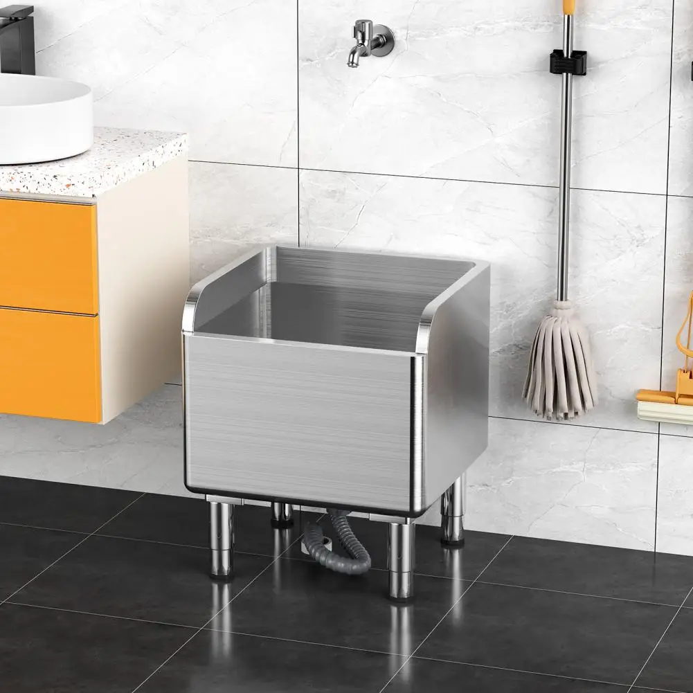 

45*55cm Slop Sink, Floor Mop Sink, Commercial Floor Mop Sink, Stainless Steel Service Basin, Laundry Mop Sink For Kitchen