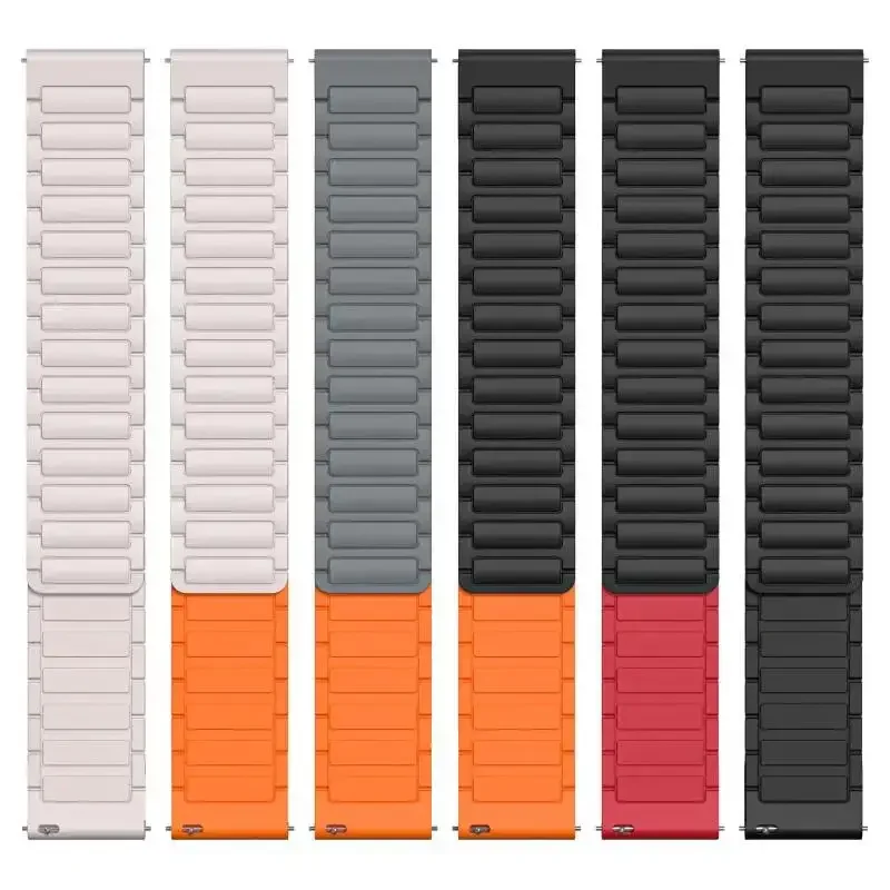 22mm Silicone Magnetic Band For Garmin Forerunner 970 570 47mm 265 255Music 965 745 Sport Strap For Garmin Venu 3 2 Vivoactive 4