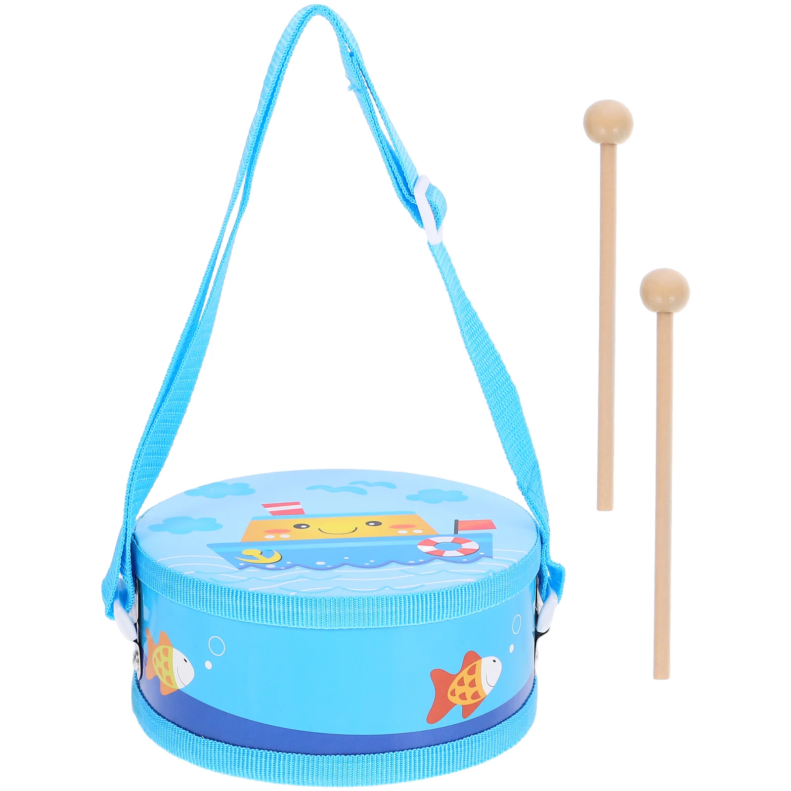 Children's Waist Drum Toy Hand With Drumstick Percussion Instrument For Kids Toddler Musical Instruments