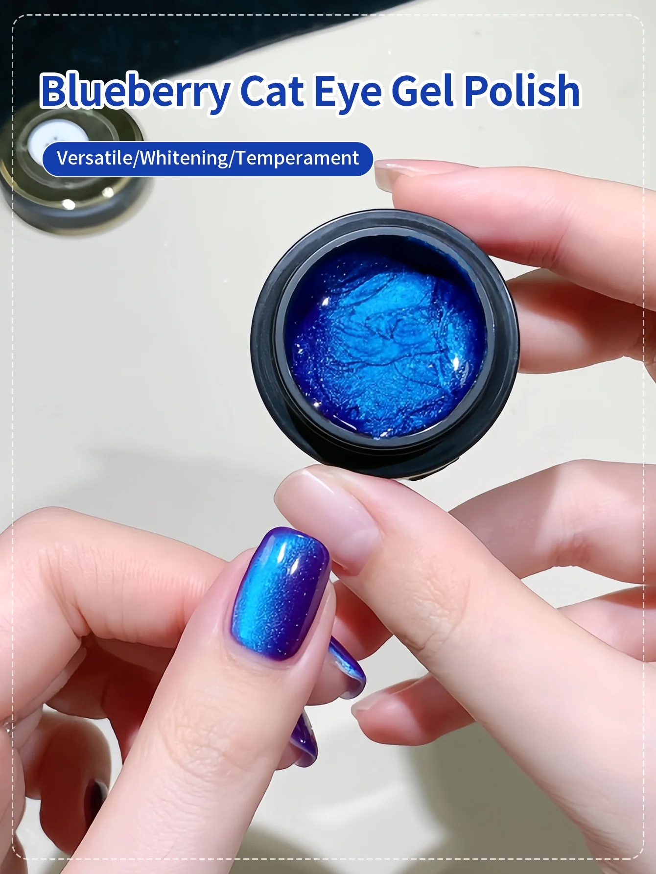 5ml Dynamic Glass bead Cat Magnetic Gel Nail Polish Soak Off Glitter Gel Polish Cat eye gel Nail art Varnish salon DIY at home