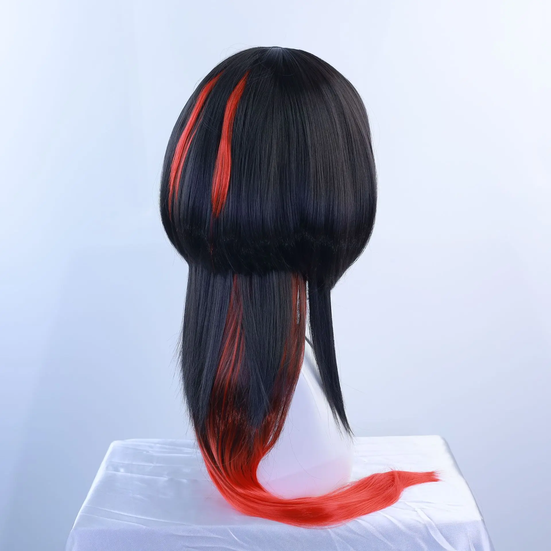 "Absolute Zero Jian Du Wig Double-color Wig With Simulated Scalp Top Game Cosplay Anime Wig"